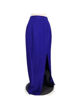 Vintage Rimini Silk Evening Column Maxi Skirt Size 10